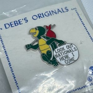 Look out Nationals Turtle Pin